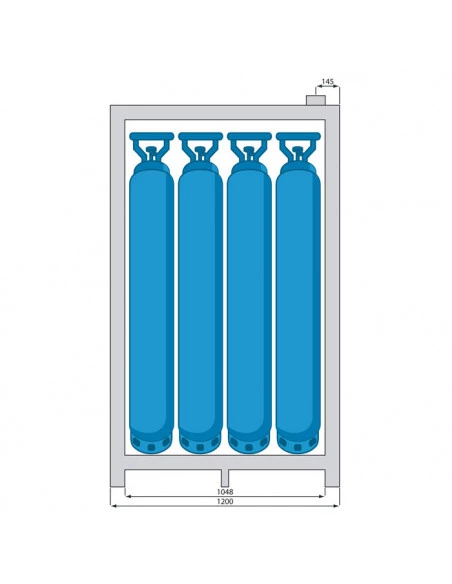 armoire-produits-chimique_Armoires De Sécurité 30 Minutes En 14470-2 Pour Bouteilles De Gaz - 2 Portes -7635bg_thumbnail_4