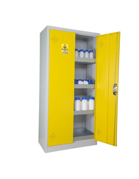 armoire-produits-chimique_Armoire De Sécurité Haute 2 Portes Jaunes - AZ300_thumbnail_2