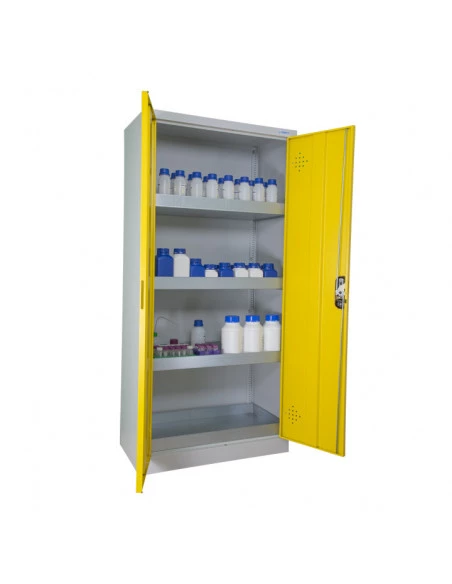 armoire-produits-chimique_Armoire De Sécurité Haute 2 Portes Jaunes - AZ300_thumbnail_7