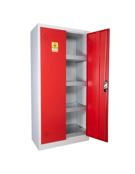 armoire-produits-chimique_Armoire De Sécurité Haute 2 Portes Rouges - AZ300R_thumbnail_2