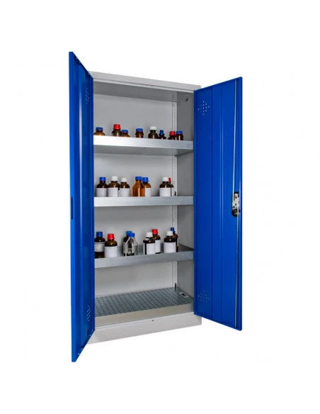 armoire-produits-chimique_Armoire De Sécurité Haute 2 Portes Bleues - AZ300B_thumbnail_3