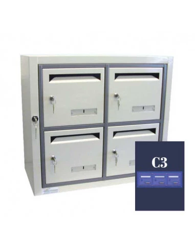 boites-aux-lettres-interieures-Boite Aux Lettres Gamma 11 Module C3 Ouverture Ptt-1