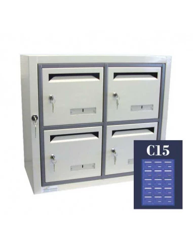 boites-aux-lettres-interieures-Boite Aux Lettres Gamma 11 Module C15 Ouverture Ptt-1